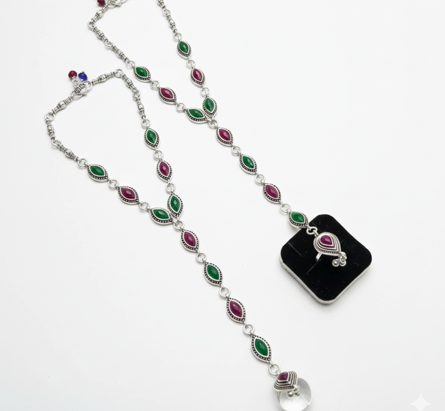 VIBRANT VEILS Gitanjali Toe-Ring Anklet