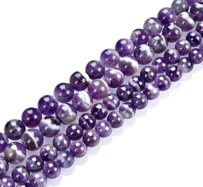 Amethyst Stone Round Beads  ( 6, 7, 8, 9, 10 mm)