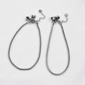 Vibrant Veils Bowknot Sleek Serpent Sterling Bow Anklet