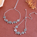 Vibrant Veils Floral Bloom Anklet