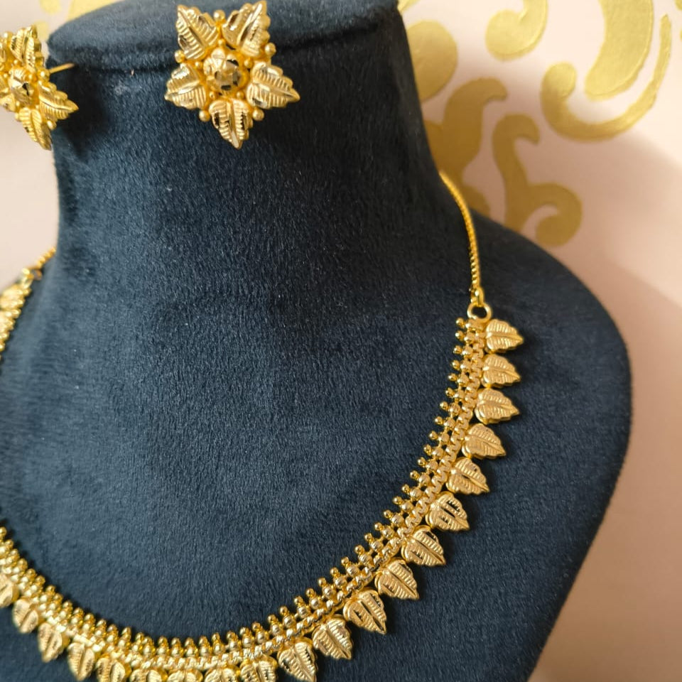 Temple Inspired Rani Haar – South Indian Style Brass Necklace