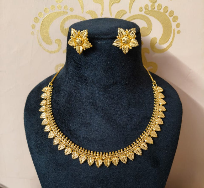 Temple Inspired Rani Haar – South Indian Style Brass Necklace