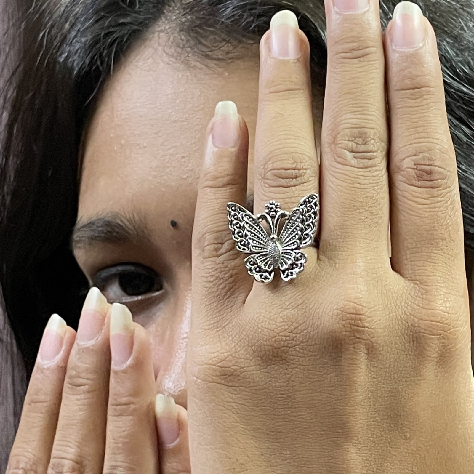 LACE WING BUTTERFLY RING
