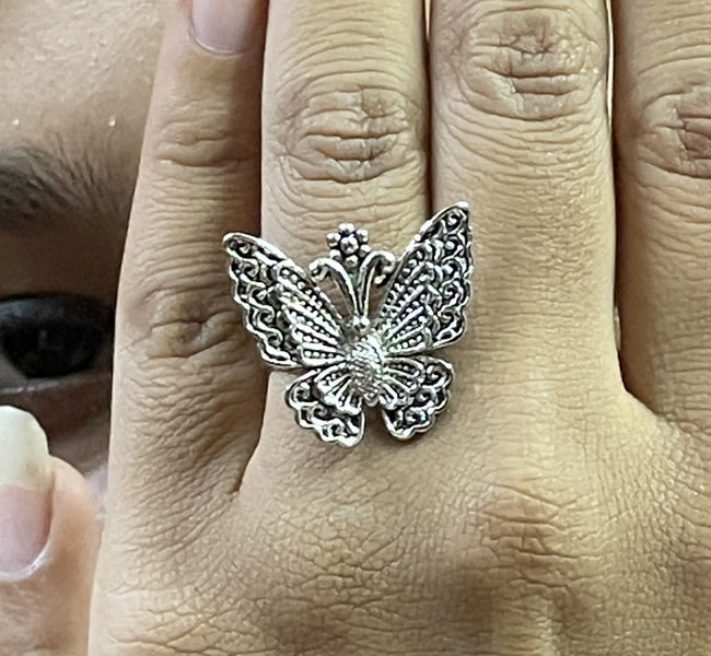 LACE WING BUTTERFLY RING