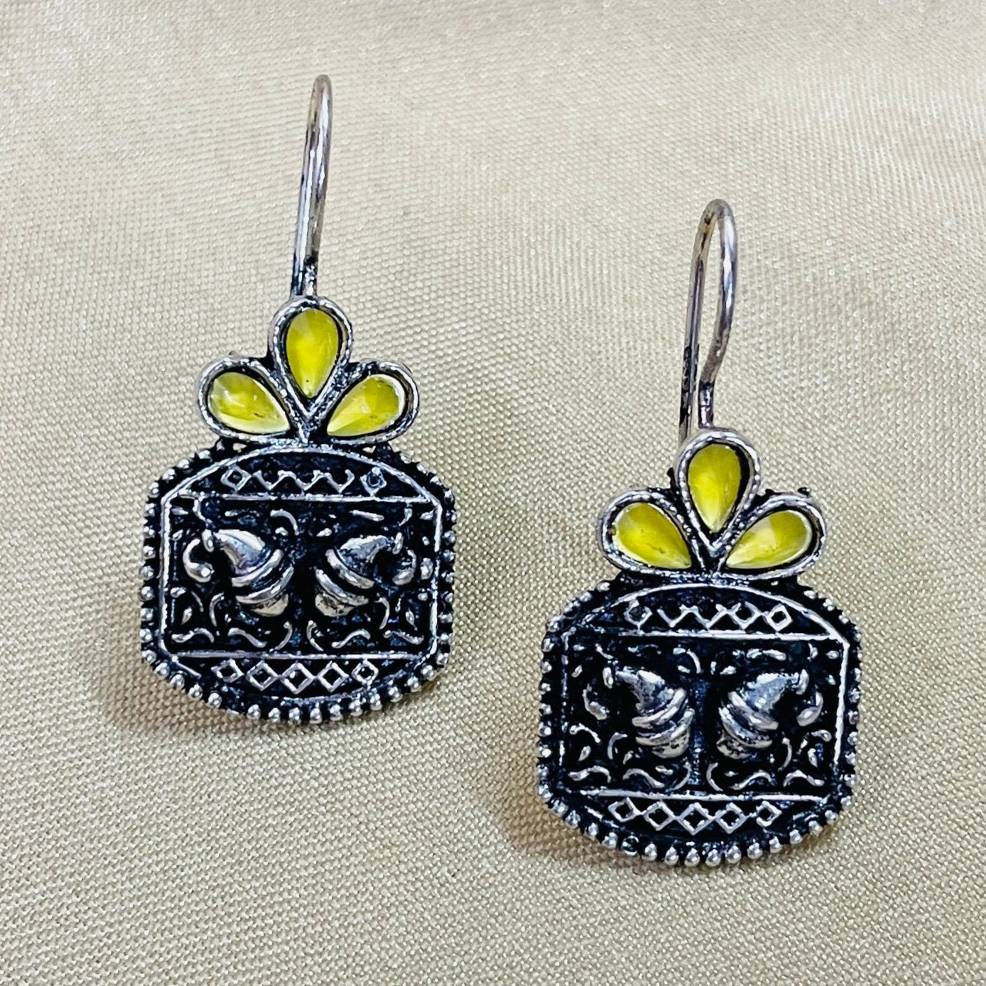 Vibrant Veils Mini Tribal style Earing