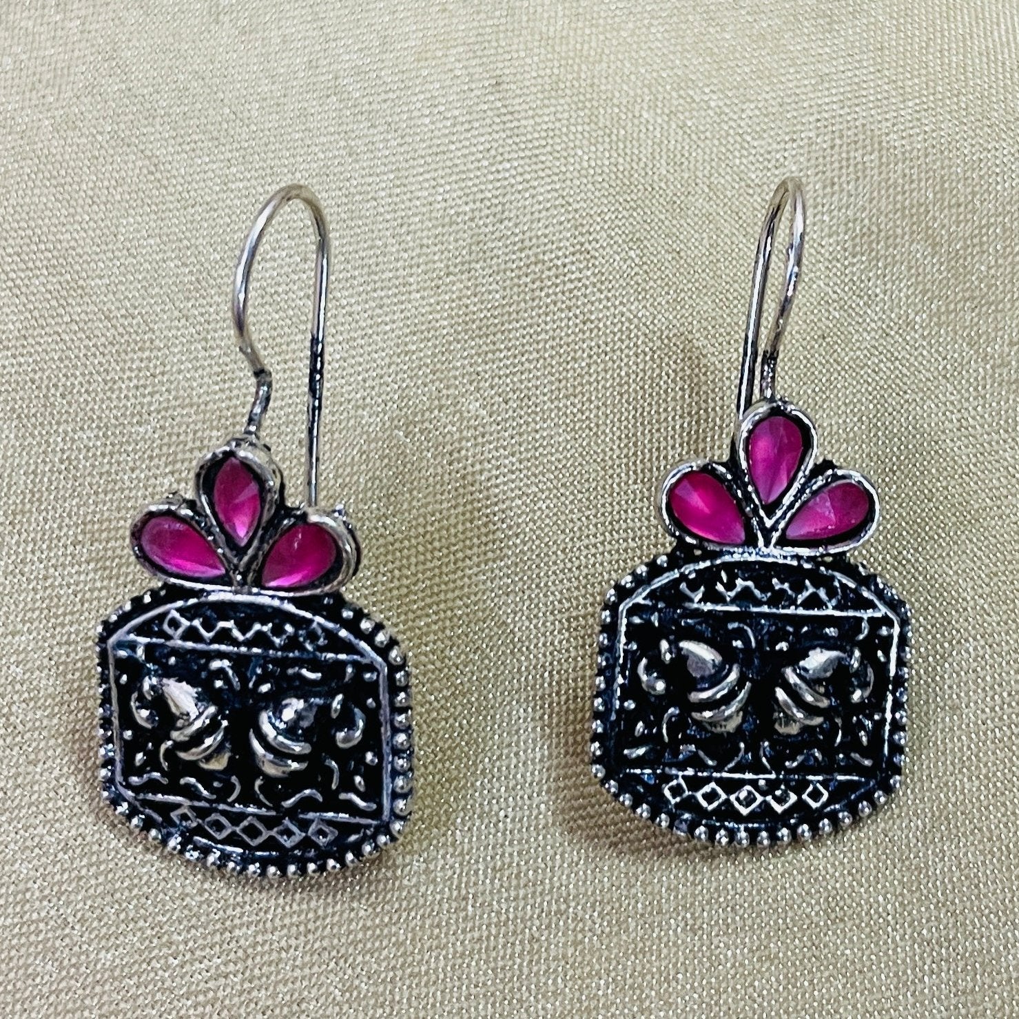 Vibrant Veils Mini Tribal style Earing