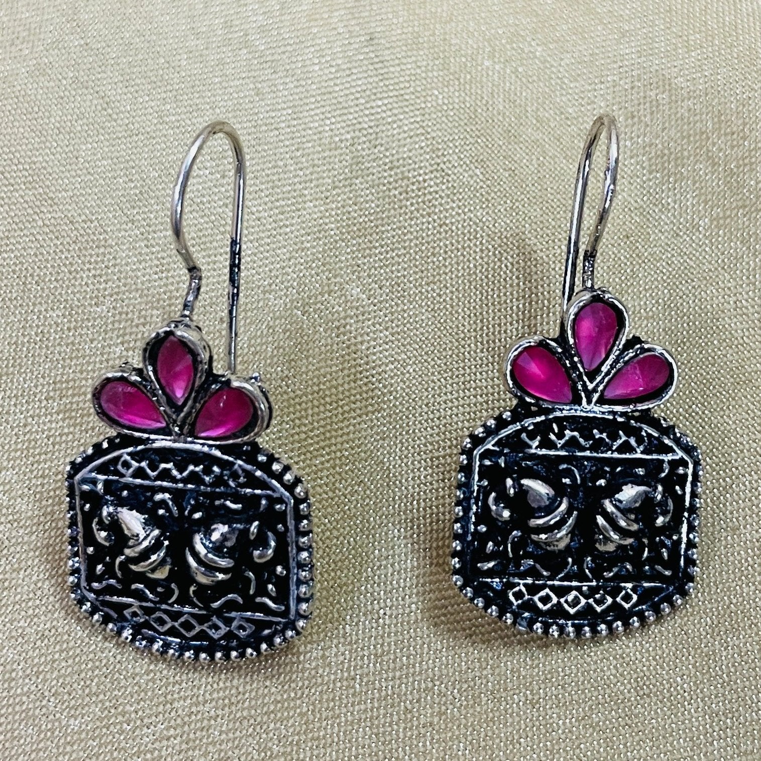 Vibrant Veils Mini Tribal style Earing