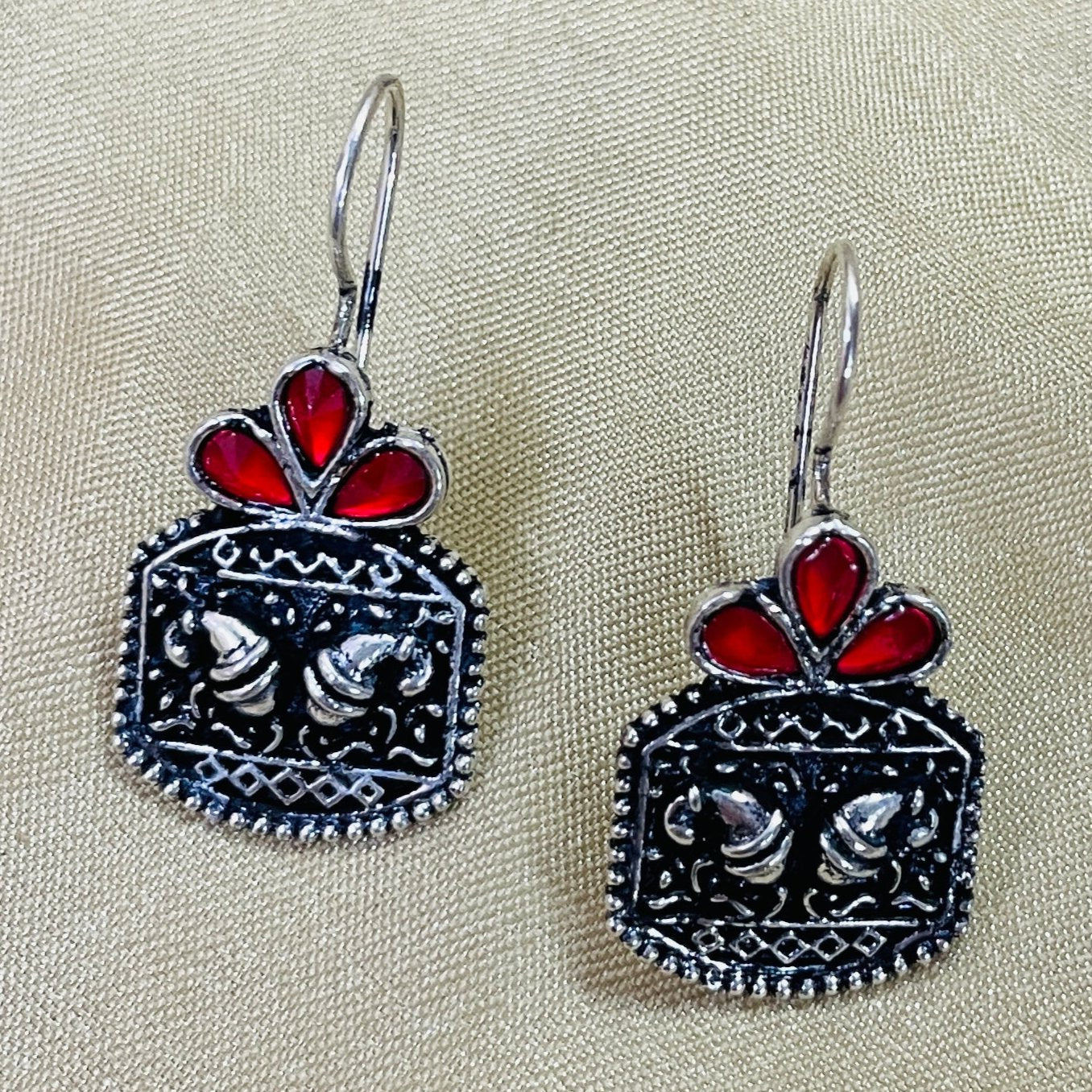 Vibrant Veils Mini Tribal style Earing