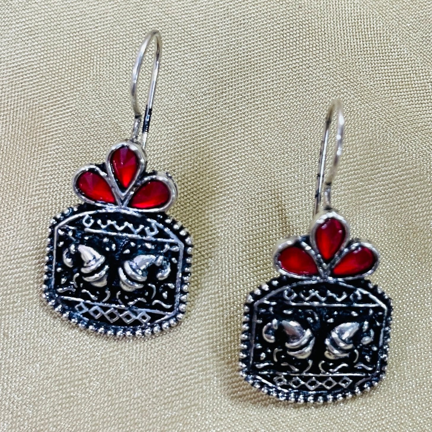 Vibrant Veils Mini Tribal style Earing