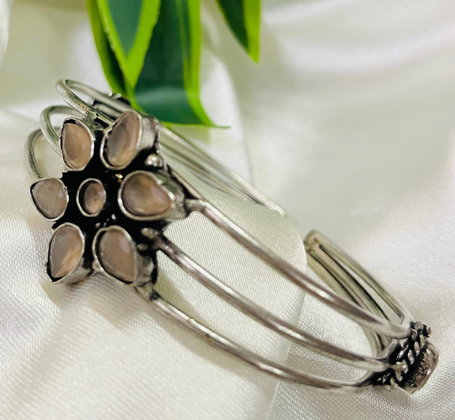 Vibrant Veils Oxidised Silver Replica Hand Crafted Bracelets