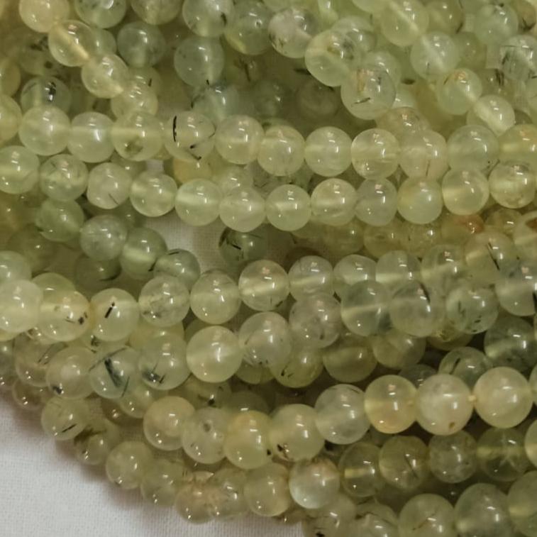 Prehnite Gemstone Round Beads ( 6 mm to 10 mm)