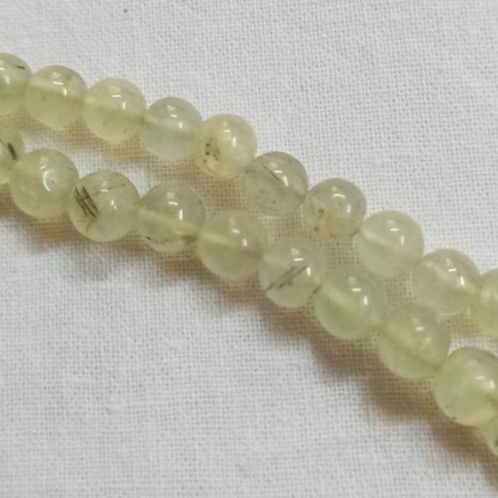 Prehnite Gemstone Round Beads ( 6 mm to 10 mm)