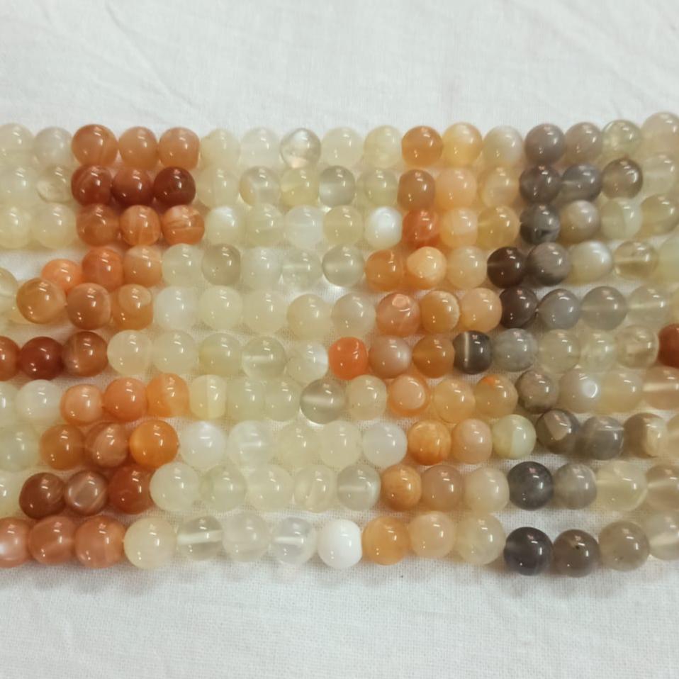 Moon Stone Round Beads (6, 7, 8, 9, 10 mm)